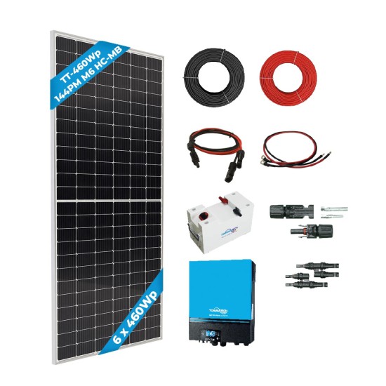 6 Panel (460Wp) 3.6kWe Off-Grid(24V) Solar Paket